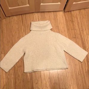Theory ivory sweater sz L worn twice.